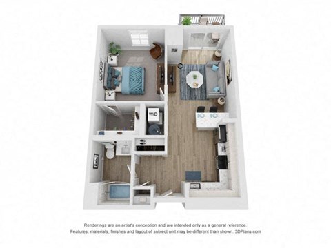 a 1 bedroom floor plan  villas at spring creek