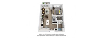 a 1 bedroom floor plan  villas at spring creek
