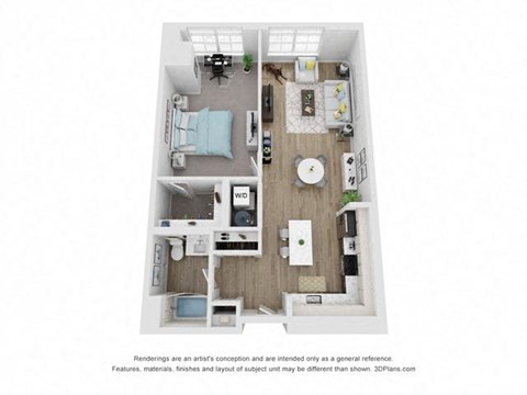 a 2 bedroom floor plan  villas at spring creek