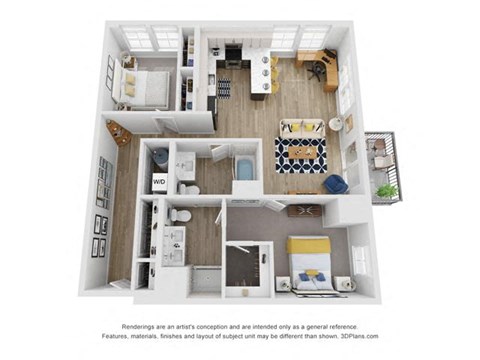 a 1 bedroom floor plan  villas at