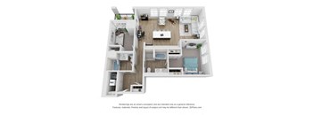 a 1 bedroom floor plan  woodland heights apartments