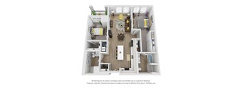 bedroom floor plan  the residences at