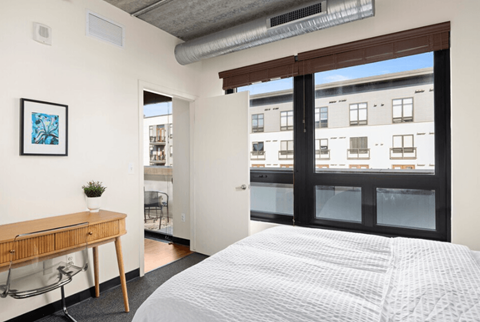 Bright bedrooms with spacious layouts