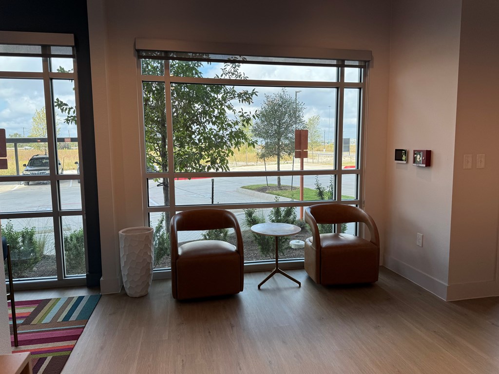 Leasing Office at ThreeTwenty at the Vybe Apartments in Kyle, Texas