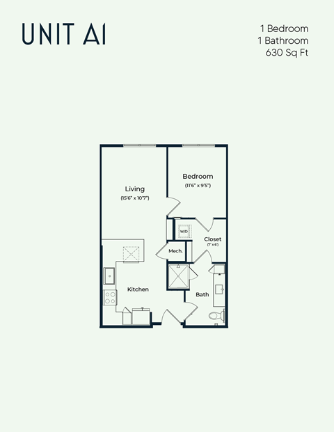 the unit a1 floor plan