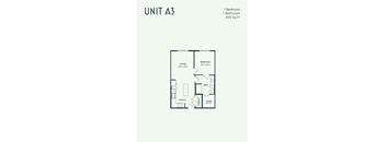 the unit a3 floor plan