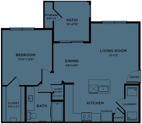 A3 Floor Plan at Paloma, Austin