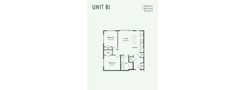 the unit b1 floor plan