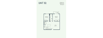 the unit b2 floor plan