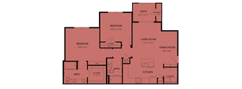 B2-Kerr at Three Hills Apartments in South Austin