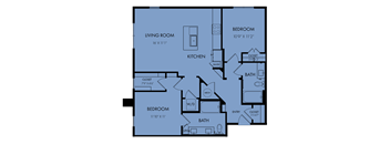 B3 Two Bedroom Floor Plan at Windsor Park Towers