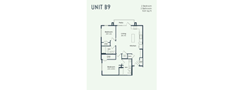 the unit b9 floor plan