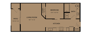 E1 Floor Plan at Three Hills in South Austin