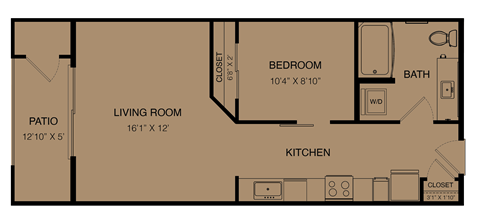 E1 Floor Plan at Three Hills in South Austin