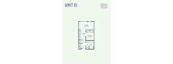 the unit e1 floor plan