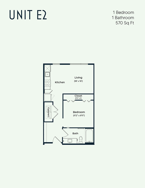 the unit e2 floor plan