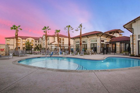 Resort-Style Pool at Bridge at Delco Flats Apartments, Texas, 78724