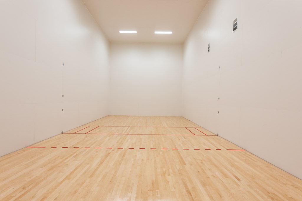 a racquetball court in a basement at Avery Ranch, Austin, 78717