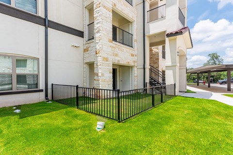 fenced backyard at Avery Ranch, Austin, 78717