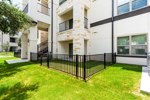 Private backyard at Avery Ranch, Austin Texas