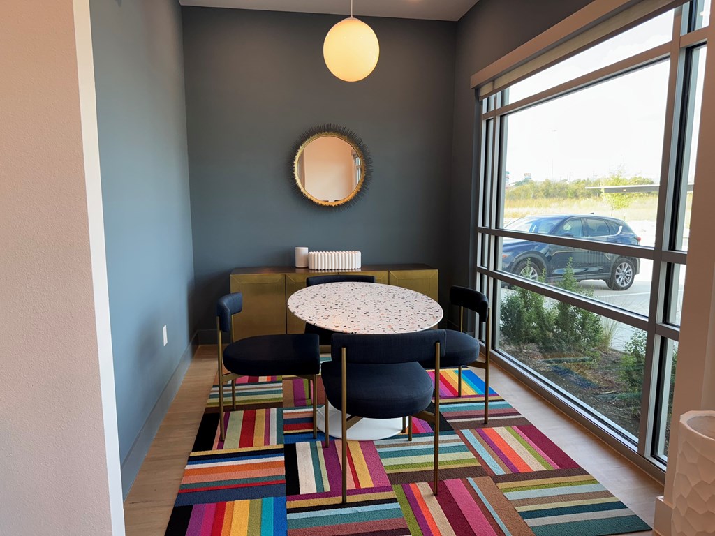 Conference Room at ThreeTwenty at the Vybe Apartments in Kyle, Texas