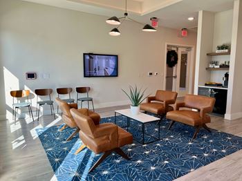 Clubhouse and Leasing Office at Windsor Park Towers in Austin, TX