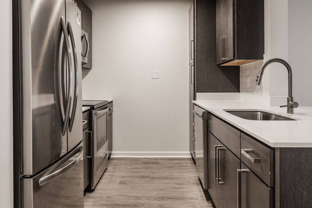 Kitchen at Latitudes Apartments, Indianapolis, Indiana