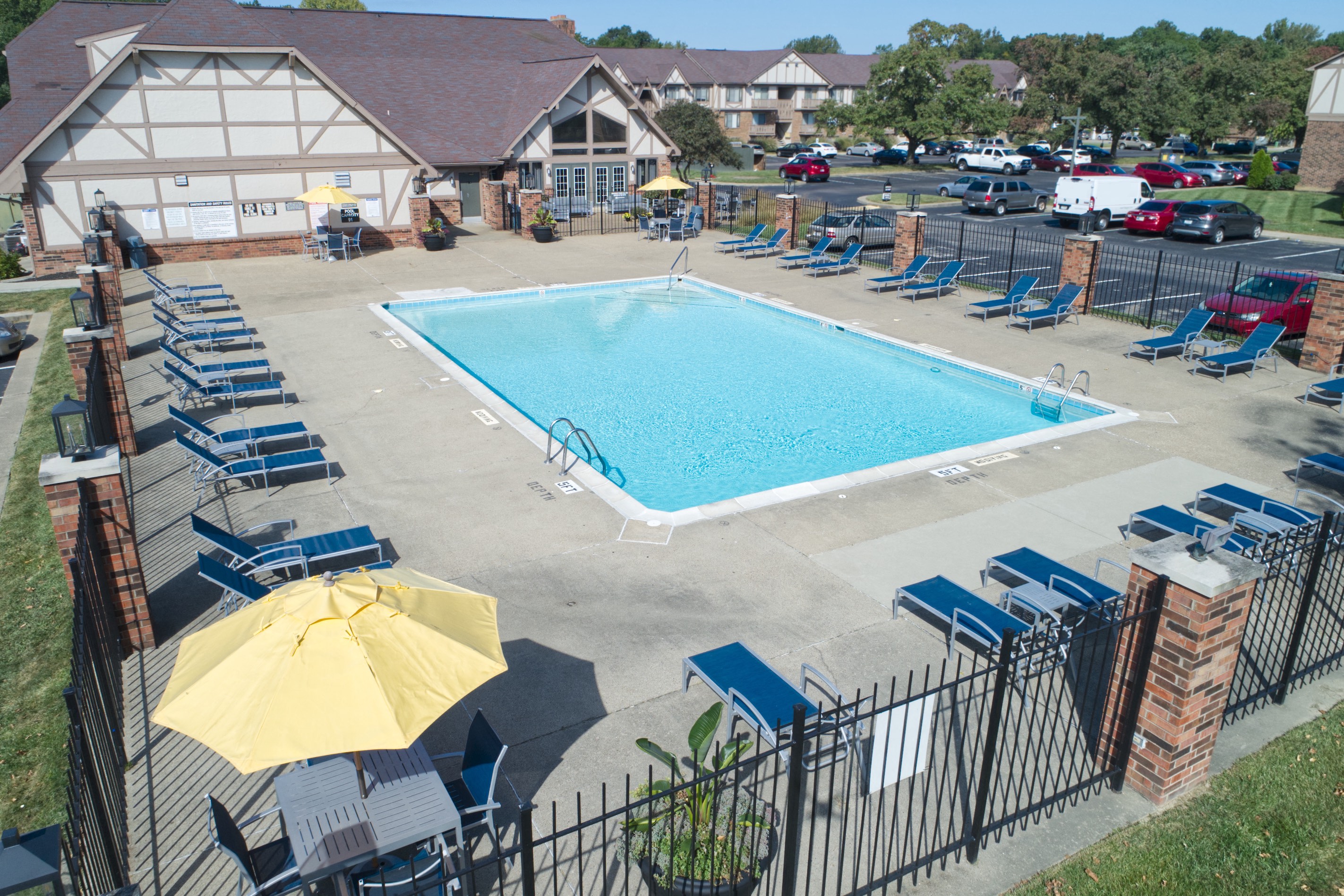Sparkling Pool at The Timbers Apartments, Evansville, IN, 47715