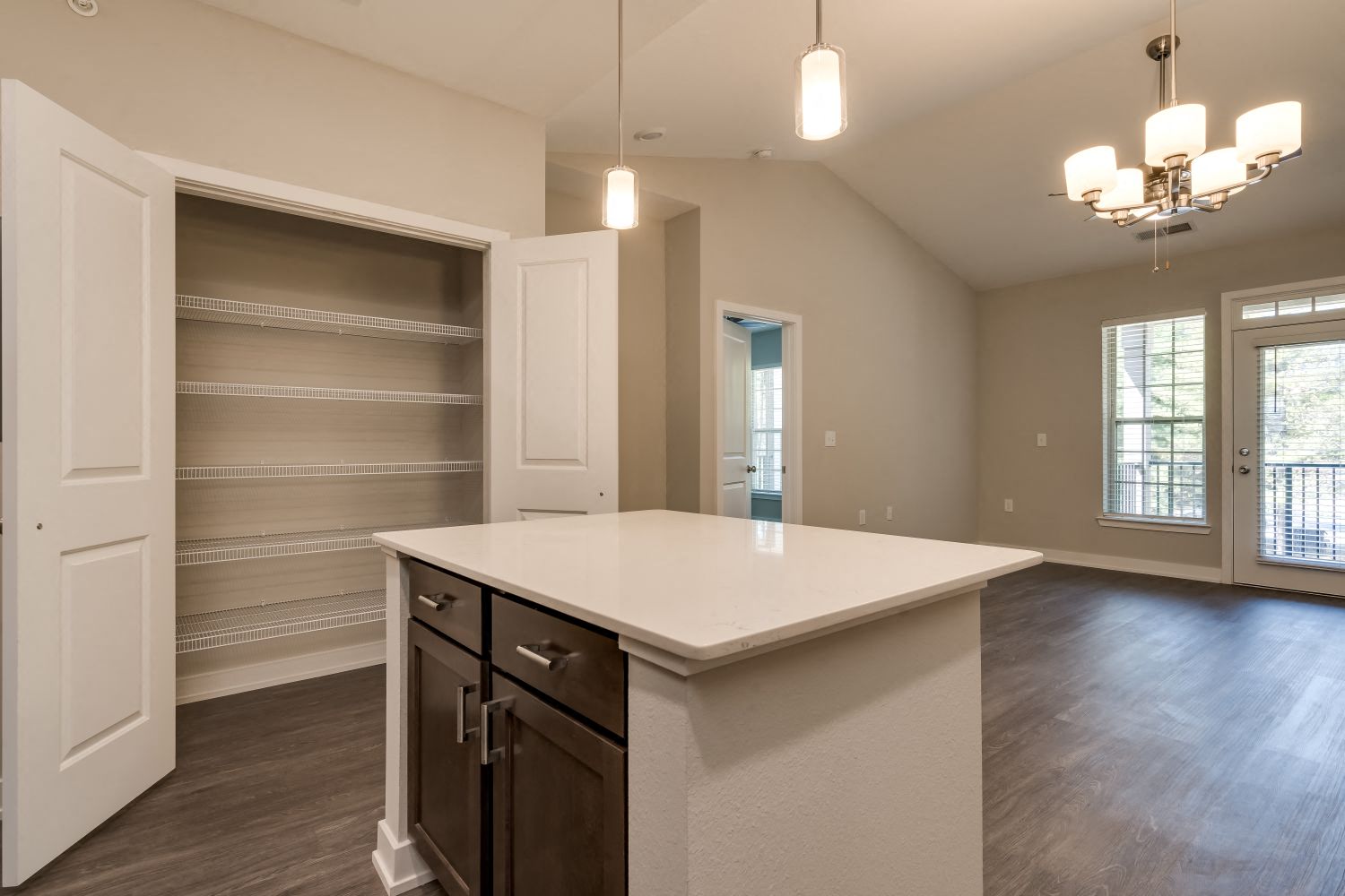 Kitchen Pantry Storage (Premier Floor Plan) at Emerald Creek Apartments, Greenville