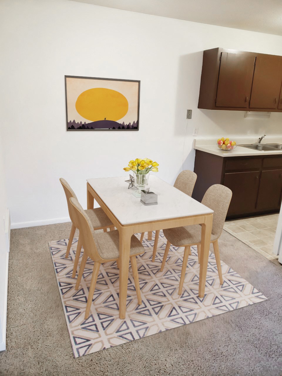 Dining Room at Timberbrook Apartments, Peoria, IL