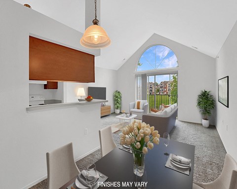 Senna Layout Dining Area at LakePointe Apartments, Ohio 45103