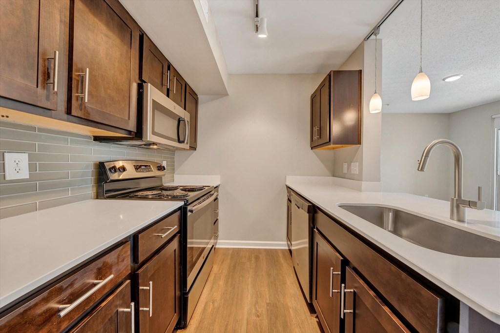 the avenues salt lake custom homes interior kitchen at Sunscape Apartments, Virginia