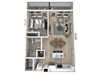 A11 - 1 Bedroom 1 Bathroom Floor plan A11 - 1 Bedroom 1 Bathroom at Ironwood Flats, Brandon, FL