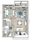 A13 - 1 Bedroom 1 Bathroom A13 - 1 Bedroom 1 Bathroom