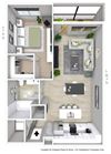 A18 - 1 Bedroom 1 Bathroom A18 - 1 Bedroom 1 Bathroom