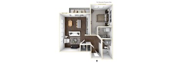 A5 Floor Plan at Avant & Avant II, Carmel, IN, 46032