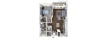 A6 Floor Plan at Avant & Avant II, Carmel, IN