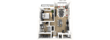 AA1 Floor Plan  at Avant & Avant II, Carmel, IN, 46032