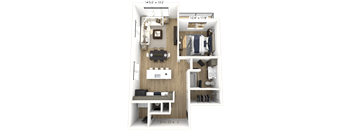 AA2 Floor Plan  at Avant & Avant II, Carmel, Indiana