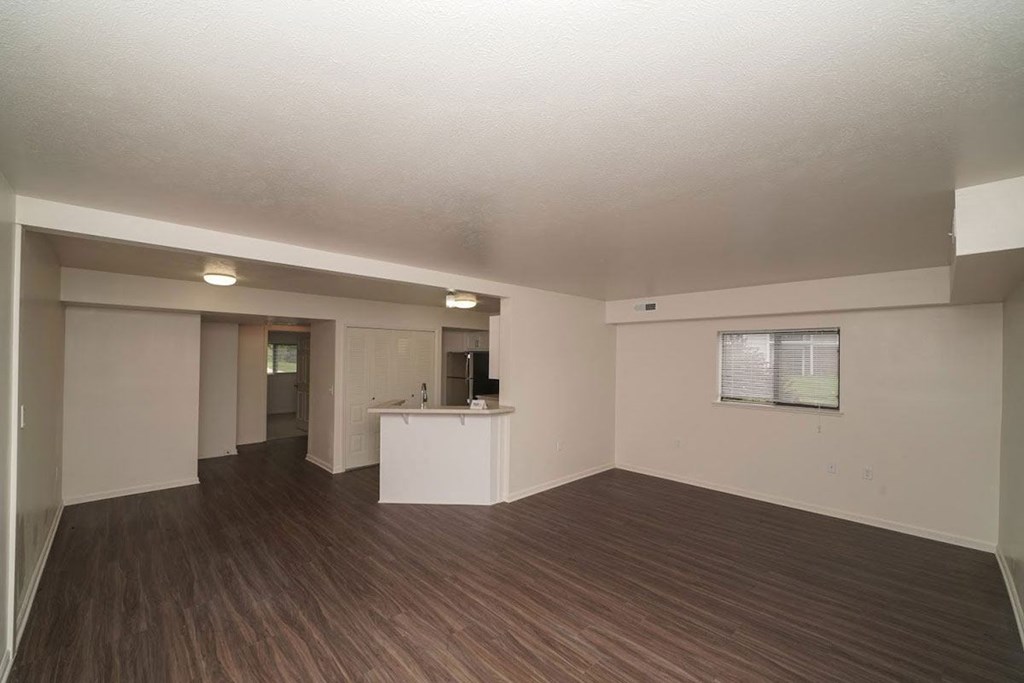 an enlarged living room with extra windows  at Arbor Lakes Apartments, Indiana