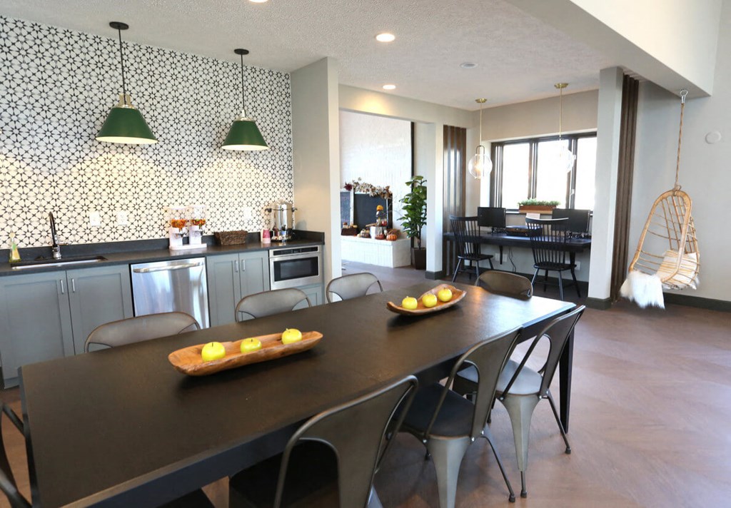 Additional Banquet Seating and Business Center at The Timbers Apartments, Indiana, 47715