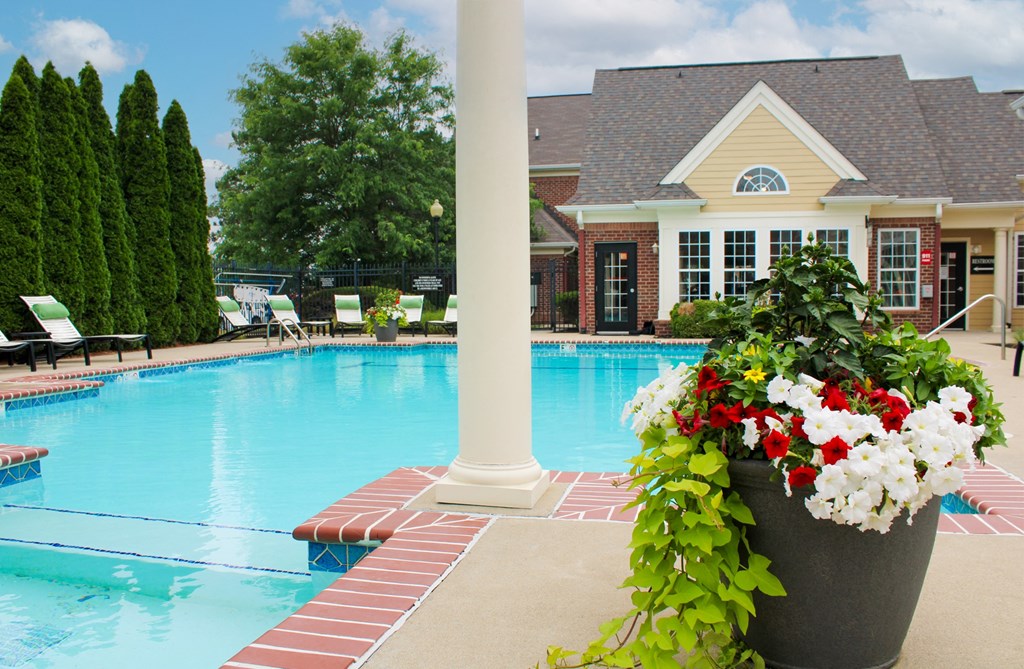 take a dip in our resort style swimming pool  at Alexandria of Carmel Apartments, Carmel, IN, 46032