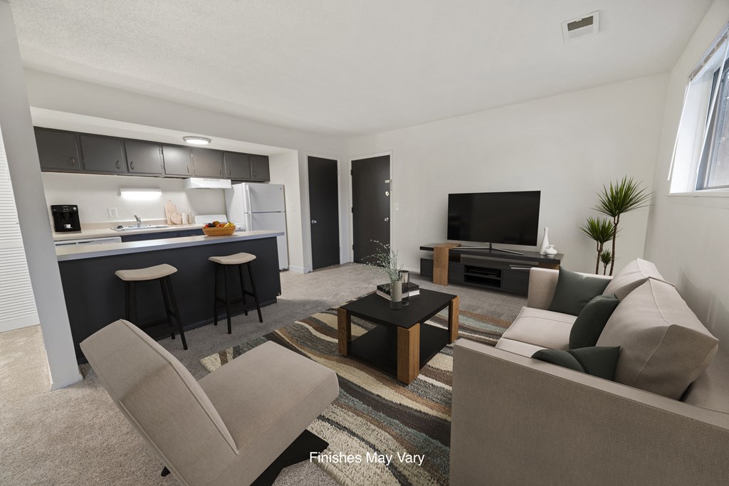 Allium Studio Living Space at Timberbrook Apartments, Peoria, IL, 61614