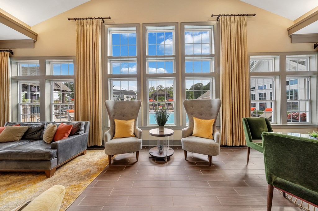 Clubhouse Interior at Avellan Springs Apartments, Morrisville, NC