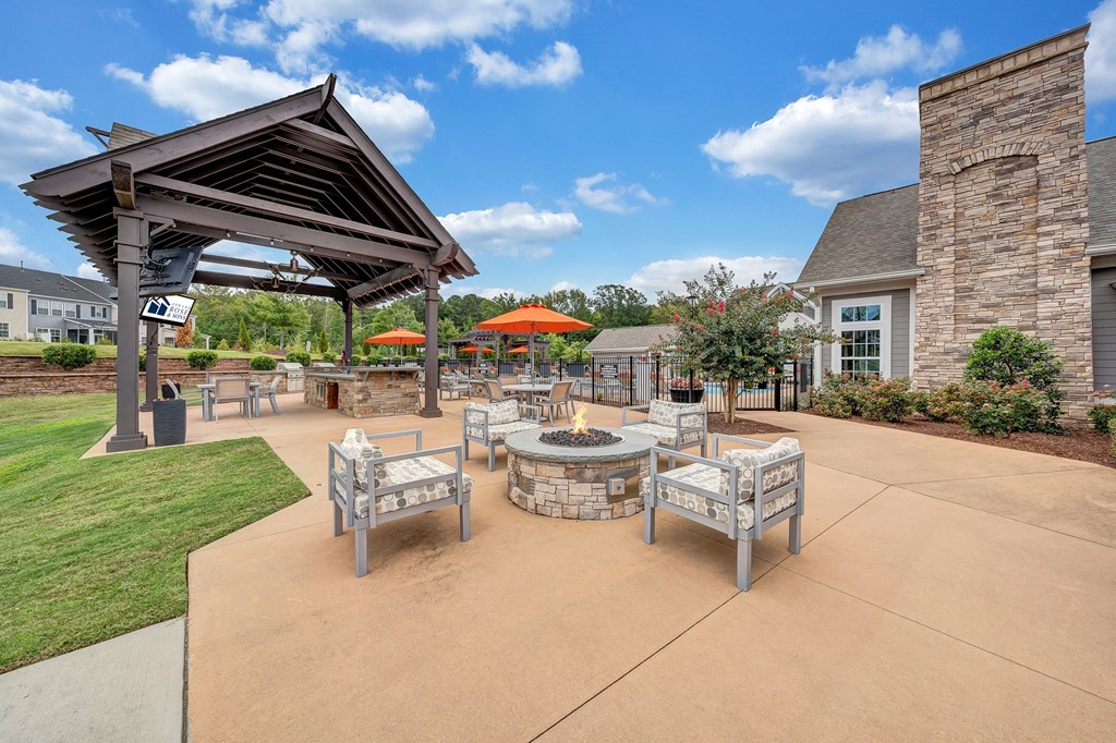 Fire Pit at Avellan Springs Apartments, Morrisville, NC