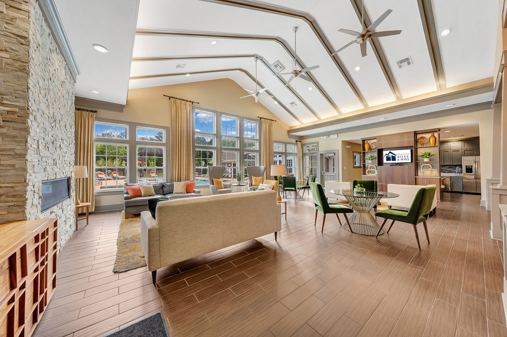 Interior Clubhouse Angle at Avellan Springs Apartments, North Carolina, 27560
