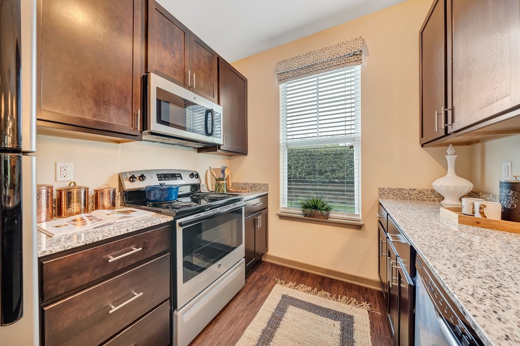Luxury Model Kitchen at Avellan Springs Apartments, North Carolina