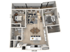 B12 - 2Bedroom 1 Bathroom Floor plan B12 - 2Bedroom 1 Bathroom Floor plan at Ironwood Flats, Brandon, FL