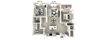 B4 2 bedroom apartmentat Luxe 360 in Midlothian, Virginia