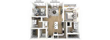 BB1 Floor Plan  at Avant & Avant II, Carmel, Indiana